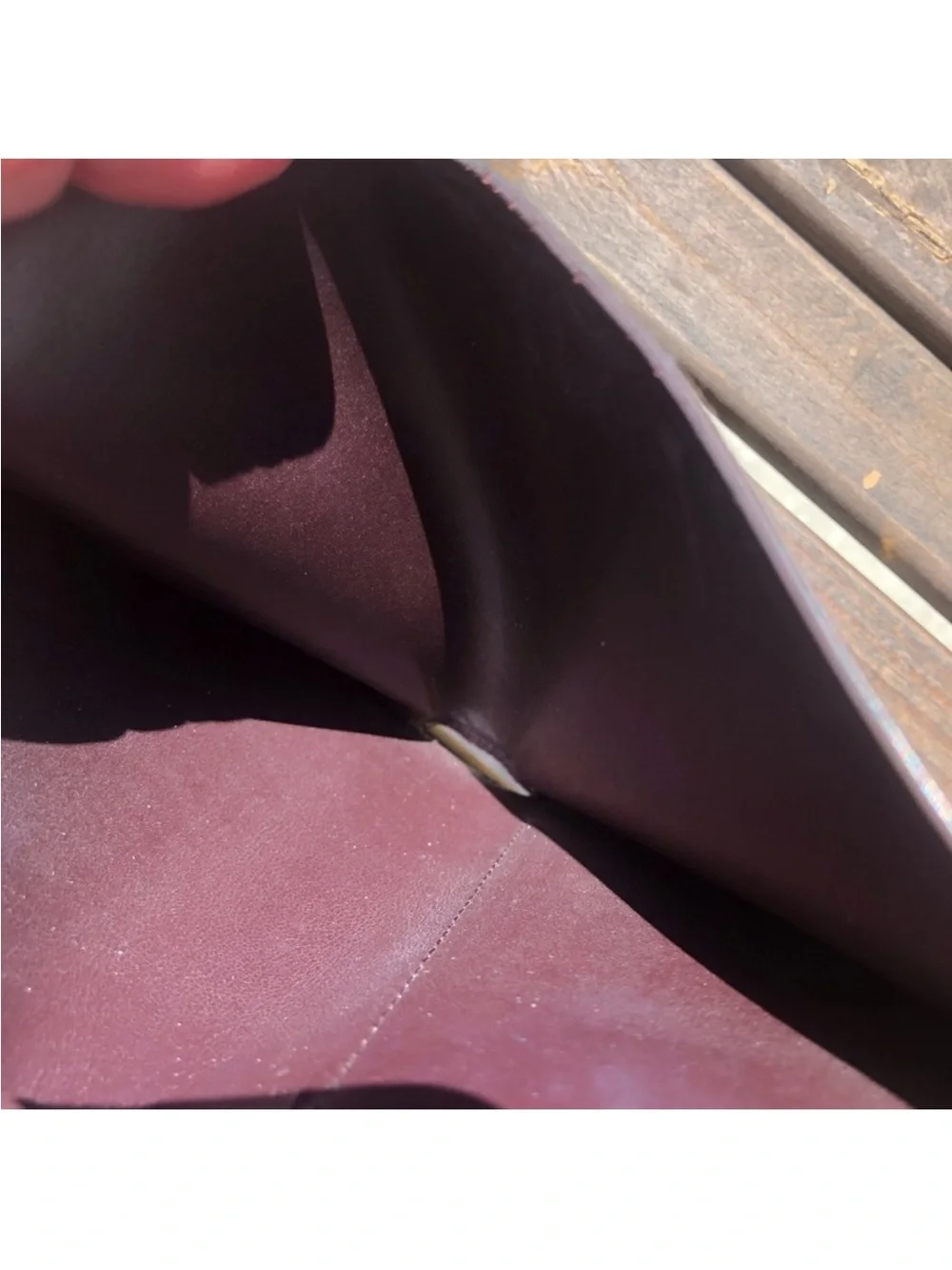 Louis Vuitton Vernis Patent Leather Wallet in Bordeaux Shine